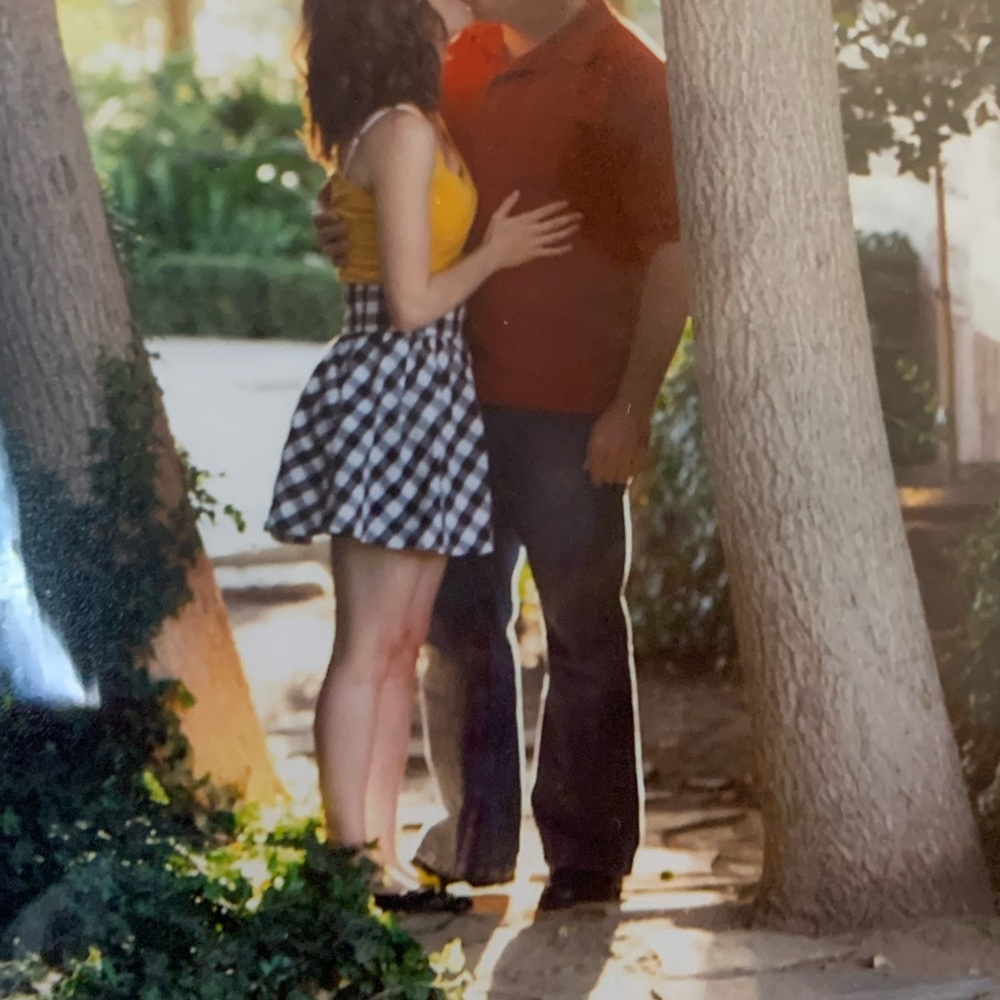 Divided Buffalo Patterned Hi-waisted Mini Skirt